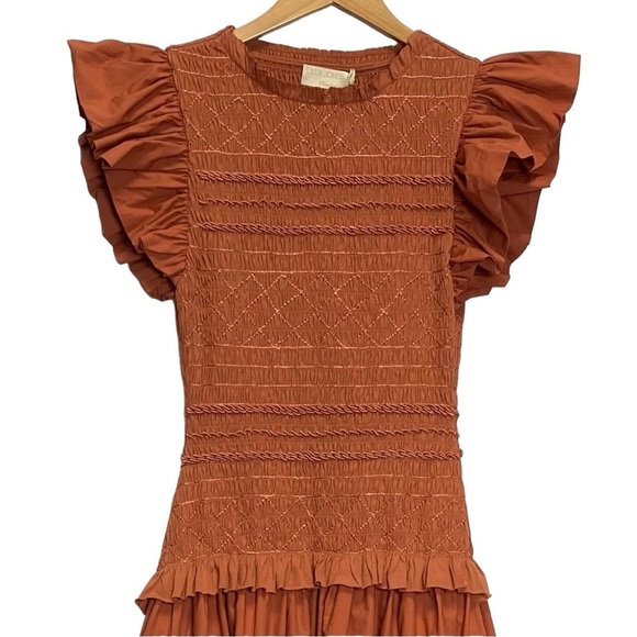 Ulla Johnson Madeline Smocked Dress - Picture 3 of 16